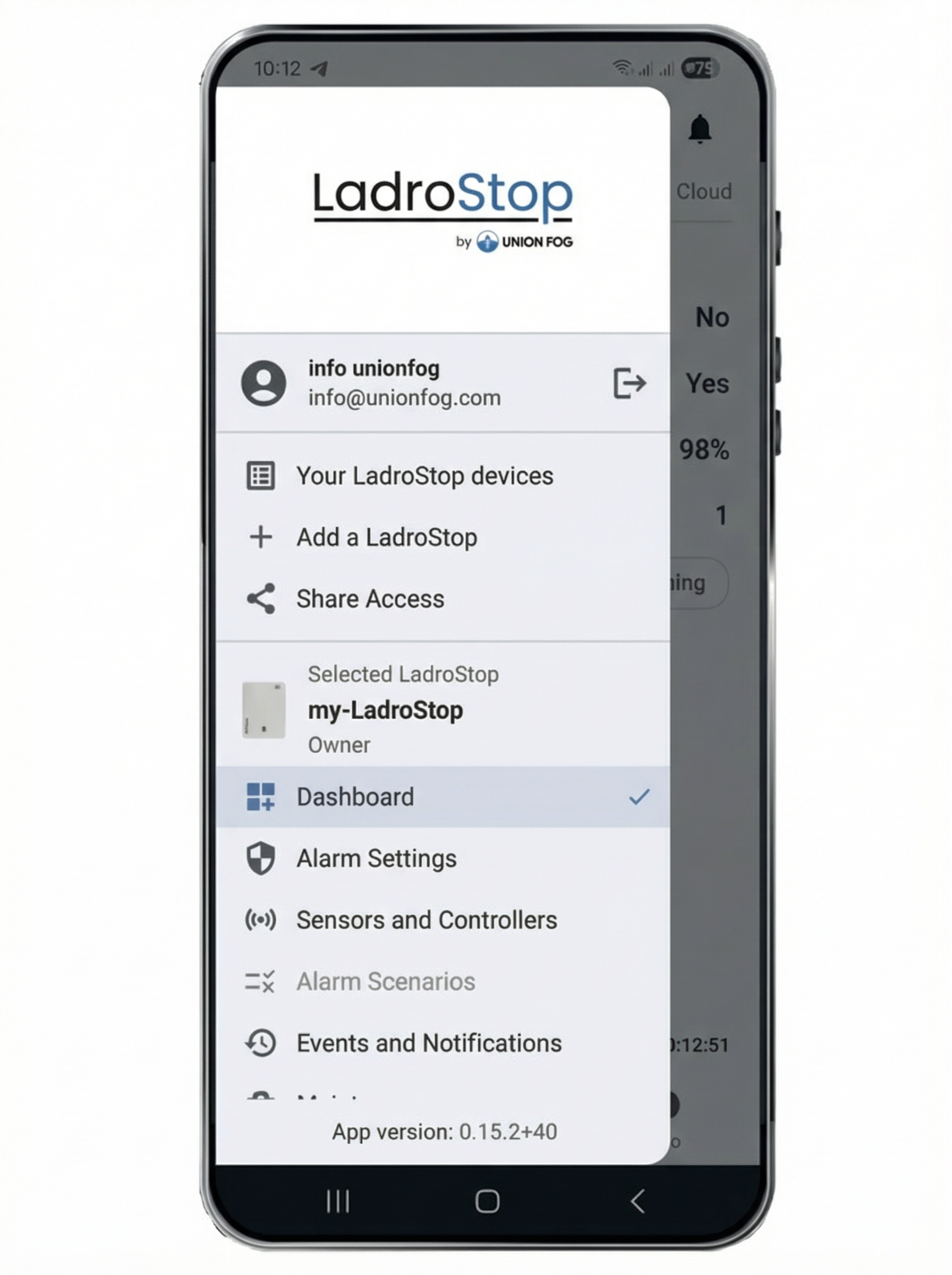 LadroStop App Screenshot 1