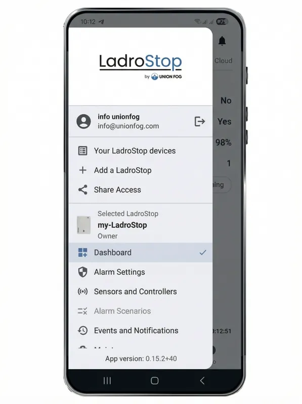 LadroStop App Screenshot 1